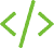 Icon of coding brackets