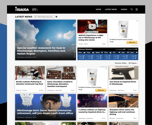 insauga - Custom Toronto Web Design