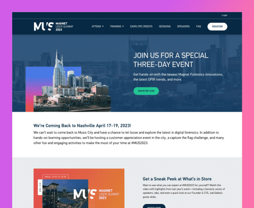 Magnet User Summit - WordPress Website Development