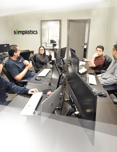 Simplistics Team Working and Having Fun