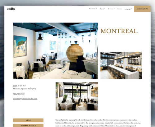 WordPress Website Design for Milos