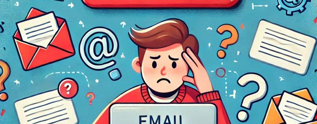 Image of man on a computer in distress, the word block appears above him